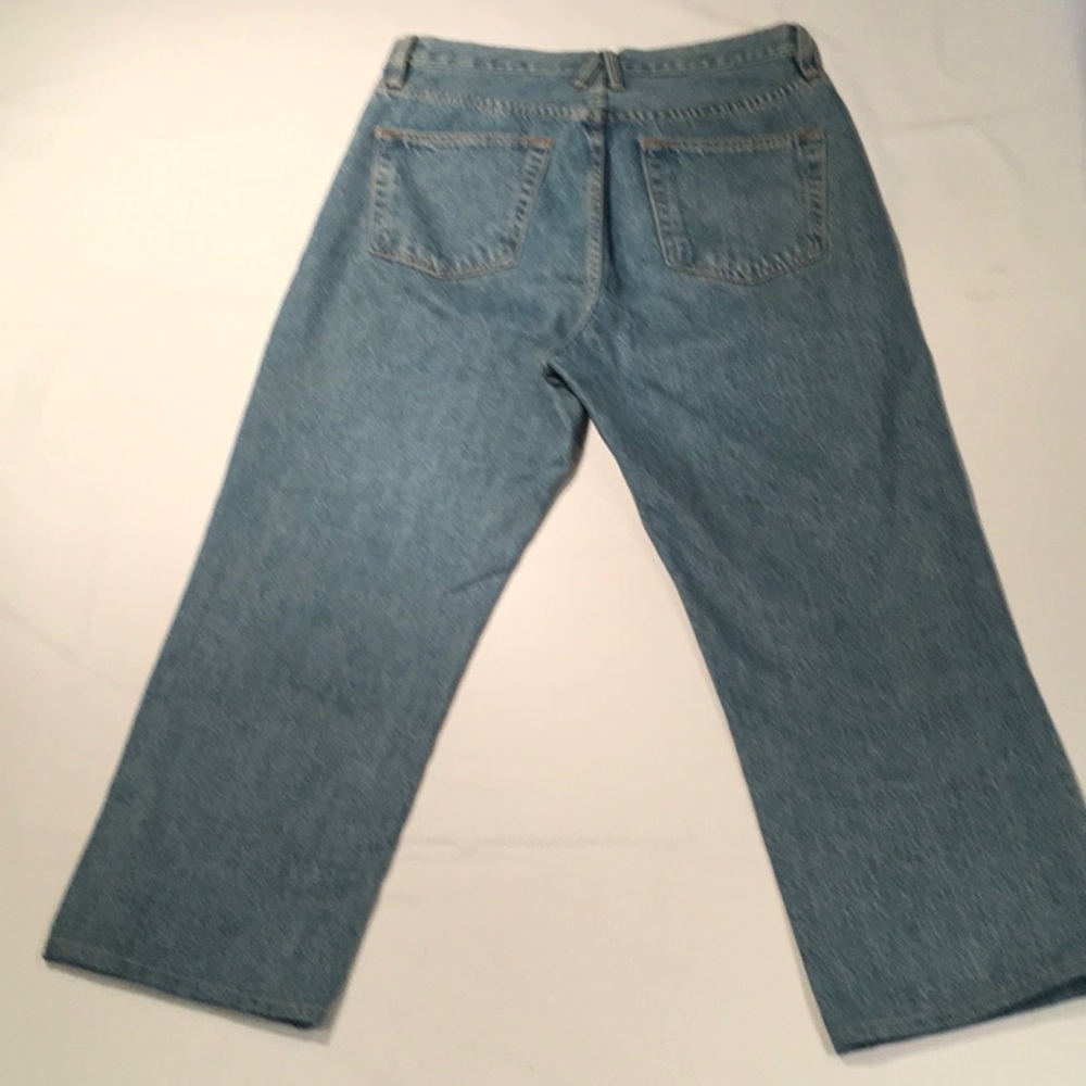 SLVRLAKE High-Rise Cropped Straight-Leg Jeans in Classic Blue - Picture 13 of 15